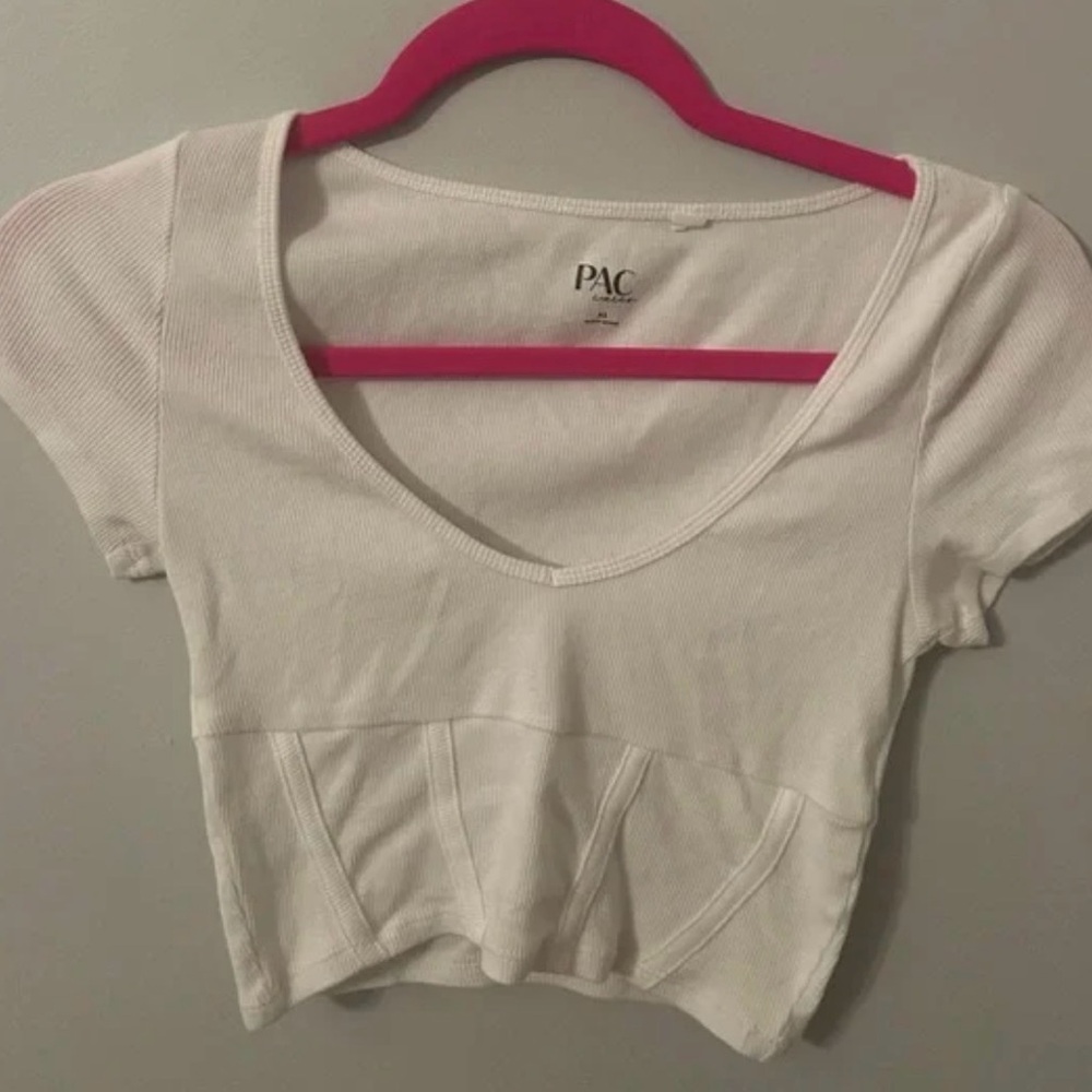 PacSun White Crop Top